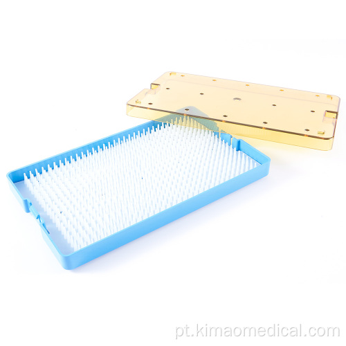 caixa de esterilização de instrumentos médicos de silicone branco